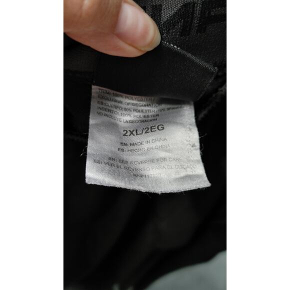 AND1 Basketball Pants Wind Zipper Leg Sz 2X Black Pull On - Picture 9 of 9